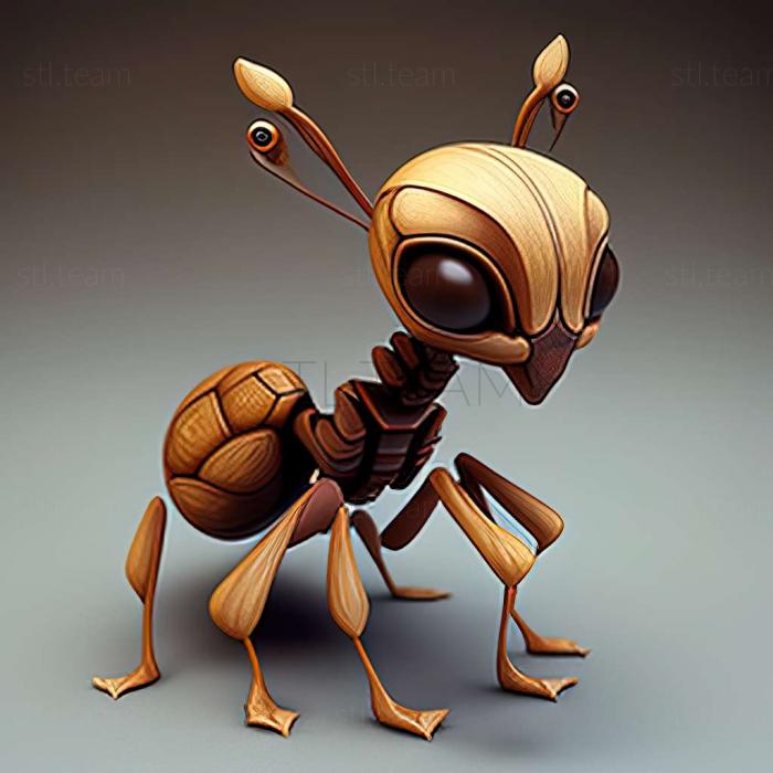 3D model Pheidole alexeter (STL)